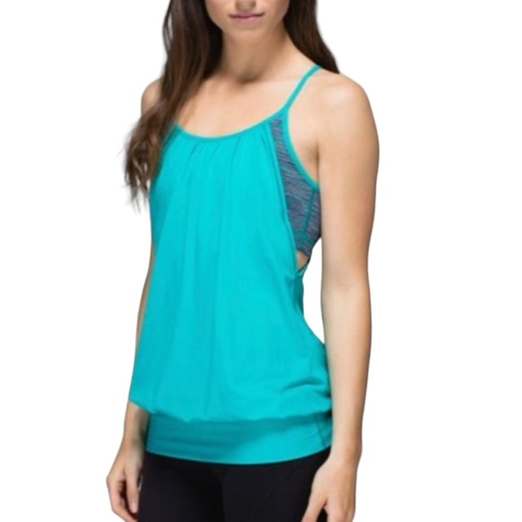 lululemon athletica Tops - Lululemon Women's No Limit Tank Blue Size 8